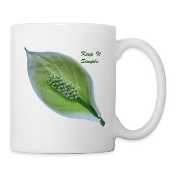 Keep_it_simple_Spathiphyllum_Peace_Lily_Bloom - Mug blanc - blanc - Droite