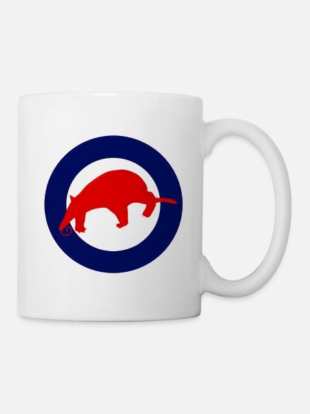 Red Anteater - Tasse - Weiß