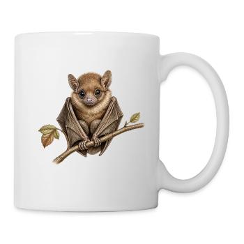 Fledermausillustration (Chiroptera sp.) - Tasse - Weiß - Rechts