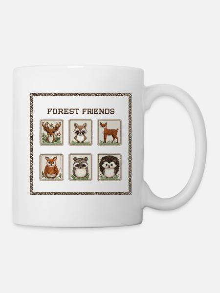 Waldfreunde Patch Kollektion - Tasse - Weiß