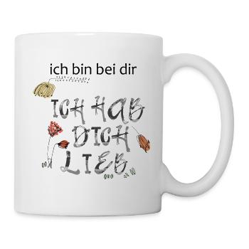 Ich hab dich lieb  - Tasse - Weiß - Rechts