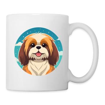 Cute Shih Tzu (Comic Portrait) - Mug - white - Right