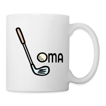 Golf Granny Golf Clubs - Mug blanc - blanc - Droite