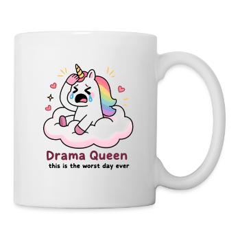 Unicorn Queen Drama on Cloud - Mug - white - Right
