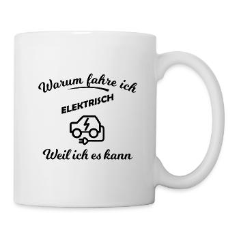 Elektroautos und mobile Zukunft - Tasse - Weiß - Rechts