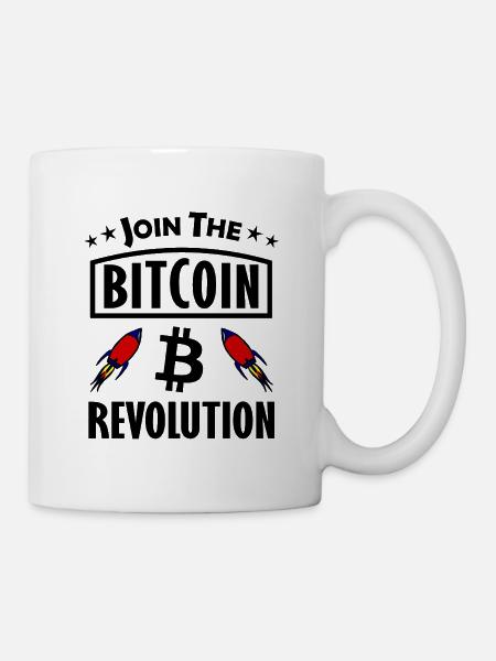 Bitcoin Raketenstart - Tasse - Weiß