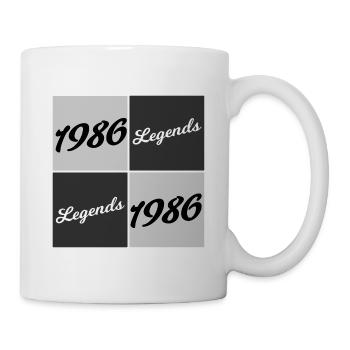 1986 Legends Script Collage - Mug - white - Right