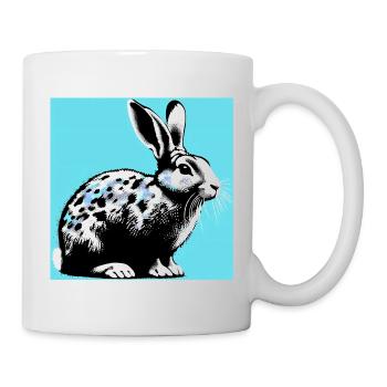 Kaninchen - Tasse - Weiß - Rechts