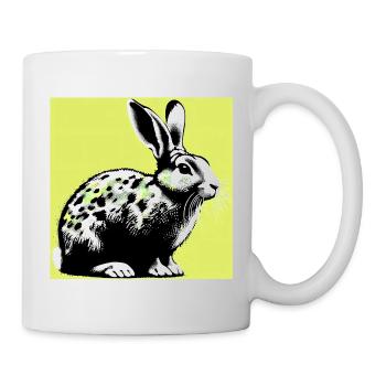 Kaninchen - Tasse - Weiß - Rechts