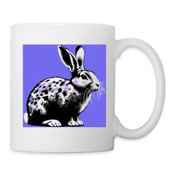 Kaninchen - Tasse - Weiß - Rechts