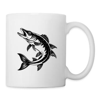 Brochet - Mug blanc - blanc - Droite