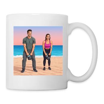 Collection de dessins animés GIDAGI Fitness - Mug blanc - blanc - Droite