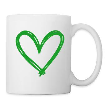 Cœur - Mug blanc - blanc - Droite