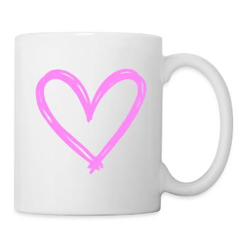 Cœur - Mug blanc - blanc - Droite