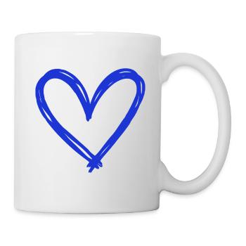 Cœur - Mug blanc - blanc - Droite