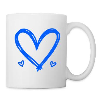 Cœur - Mug blanc - blanc - Droite