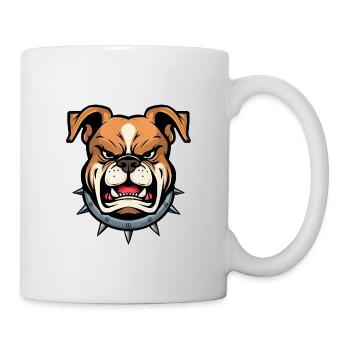 Mauvais bouledogue - Mug blanc - blanc - Droite