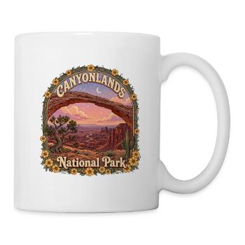 Canyonlands National Park USA Utah Wandern Vintage - Tasse - Weiß - Rechts