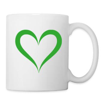 Cœur - Mug blanc - blanc - Droite