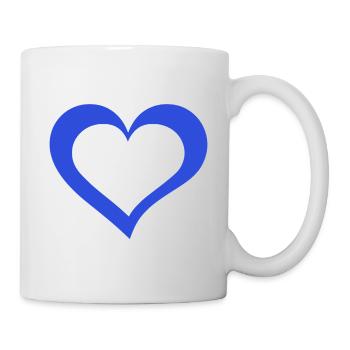 Cœur - Mug blanc - blanc - Droite