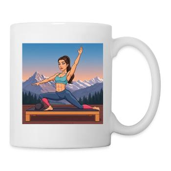 Collection de dessins animés GIDAGI Fitness - Mug blanc - blanc - Droite