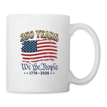 American Flag 250th Anniversary 1776 2026 4th  - Mug blanc - blanc - Droite