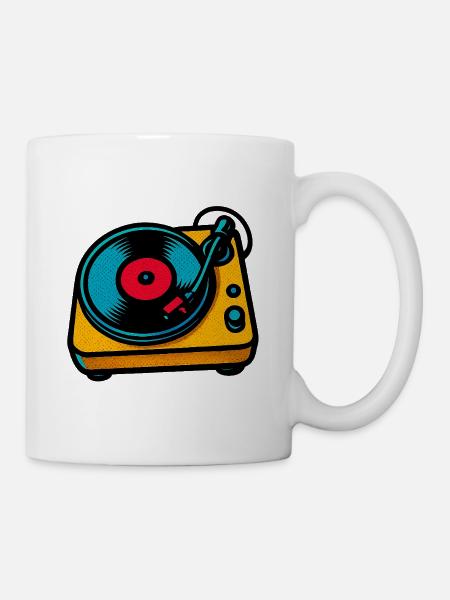 plattenspieler_retro - Mug - white