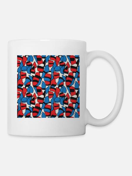 60s-geometric-op-art-pattern - Mug - white