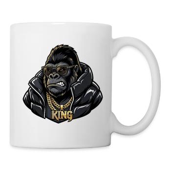 Roi des gorilles urbains – Style streetwear - Mug blanc - blanc - Droite