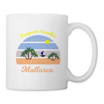 Mallorca Retro Palmenreise - Tasse - Weiß - Rechts