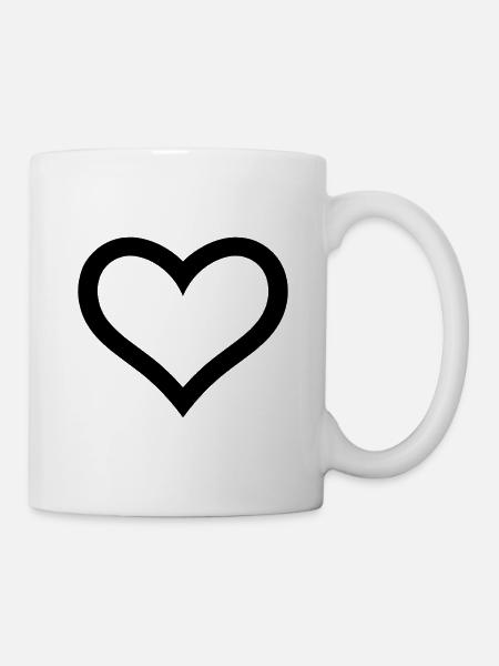 Herz - Tasse - Weiß