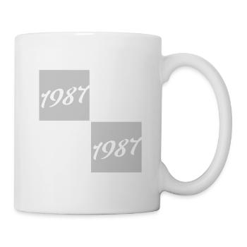 1987 Legends Kursive Quadrate - Tasse - Weiß - Rechts