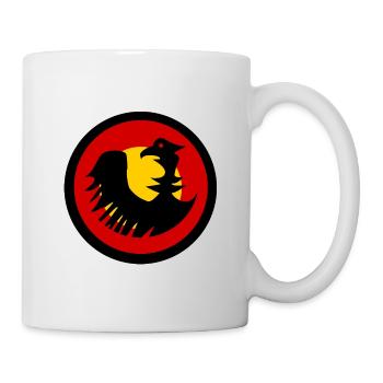 Aigle allemand Noir Rouge Or - Mug blanc - blanc - Droite