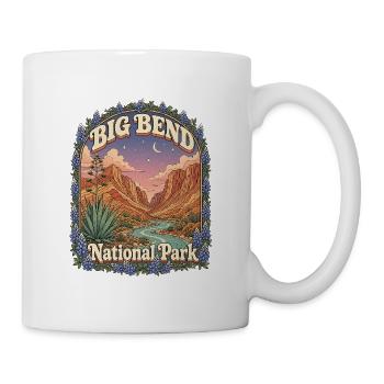 Big Bend National Park USA Texas Wandern Vintage - Tasse - Weiß - Rechts