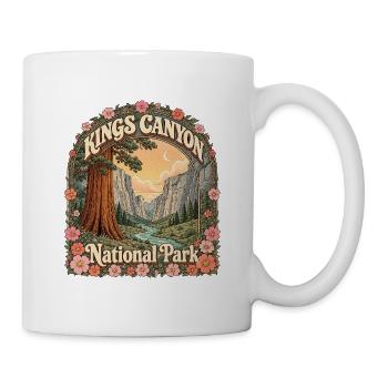 Parc national de Kings Canyon, États-Unis, randonnée en Californie - Mug blanc - blanc - Droite