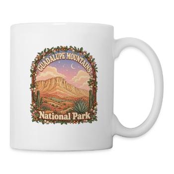 Guadalupe Mountains USA Texas Wandern Vintage - Tasse - Weiß - Rechts