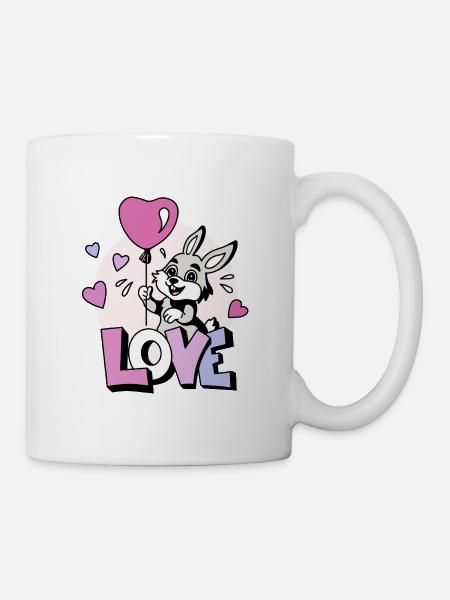 Love-Haeschen - Tasse - Weiß