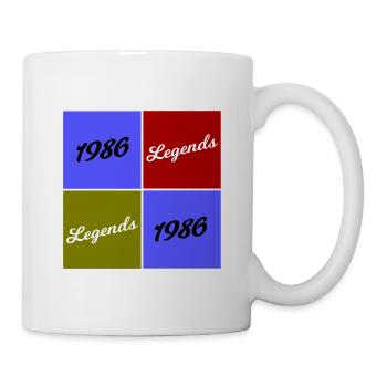 Retro 1986 Legends Quadrants - Tasse - Weiß - Rechts
