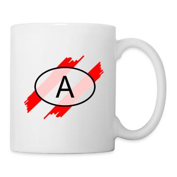 Kennzeichen_A pour l’Autriche - Mug blanc - blanc - Droite