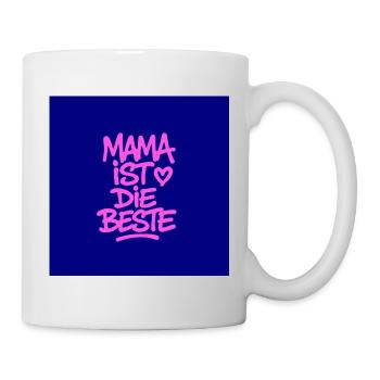 Kühlschrankmagnet Mama ist die beste - Tasse - Weiß - Rechts