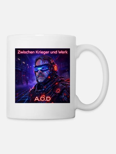 Zwischen Krieger Und Werk - Tasse - Weiß