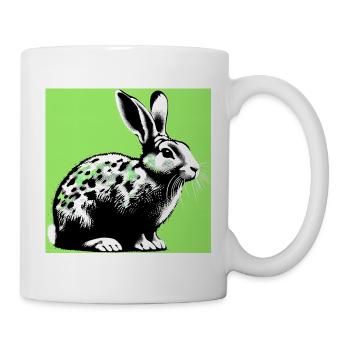 lapin - Mug blanc - blanc - Droite