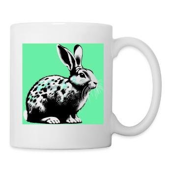 lapin - Mug blanc - blanc - Droite