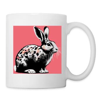 lapin - Mug blanc - blanc - Droite