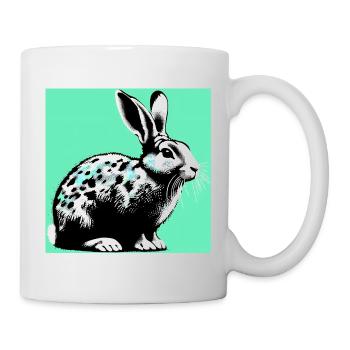 lapin - Mug blanc - blanc - Droite