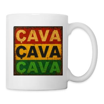 CAVA panneau rouillé - Mug blanc - blanc - Droite