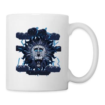 Conception du Loup Lune Éclair - Mug blanc - blanc - Droite