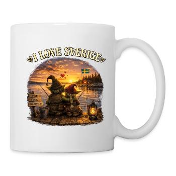 Verliebt in Schweden - Tasse - Weiß - Rechts