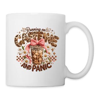 Kaffee Panik: Caffeine Run Morgenmuffel Schicht - Mug blanc - blanc - Droite