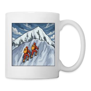 Summit Ahead Mountain Adventure Rétro Design - Mug blanc - blanc - Droite
